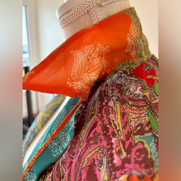 ZARA PAISLEY PRINT BLOUSE - Picture 4 of 8